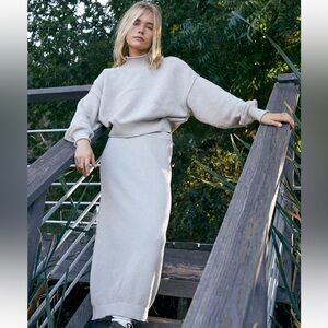 Haley sweater skirt set by Free People size medium